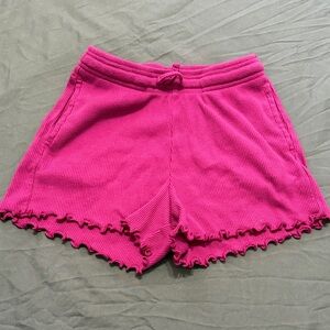 Okie Dokie Girls Ribbed Lounge Shorts Pink Size 6X NWOT